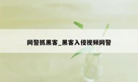 网警抓黑客_黑客入侵视频网警