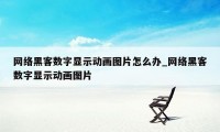 网络黑客数字显示动画图片怎么办_网络黑客数字显示动画图片