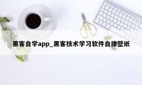 黑客自学app_黑客技术学习软件自律壁纸