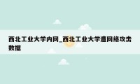 西北工业大学内网_西北工业大学遭网络攻击数据