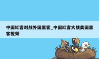 中国红客对战外国黑客_中国红客大战美国黑客视频